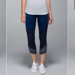 Lululemon Wunder Under Crop Shashiko Legging 6